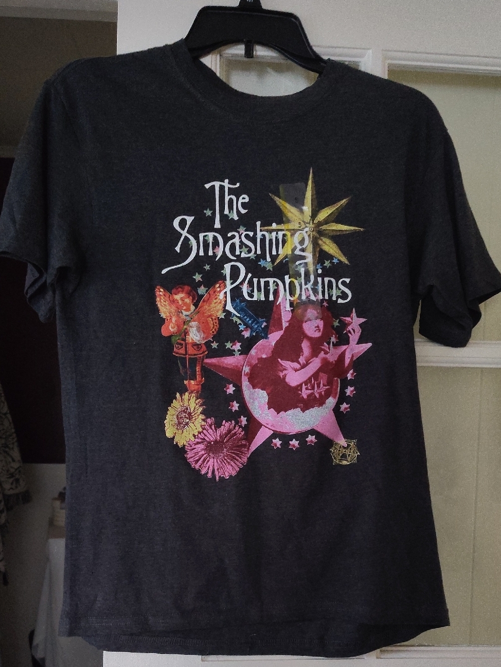 & Other Stories Black Smashing Pumpkins Graphic Tee with Multicolor Print